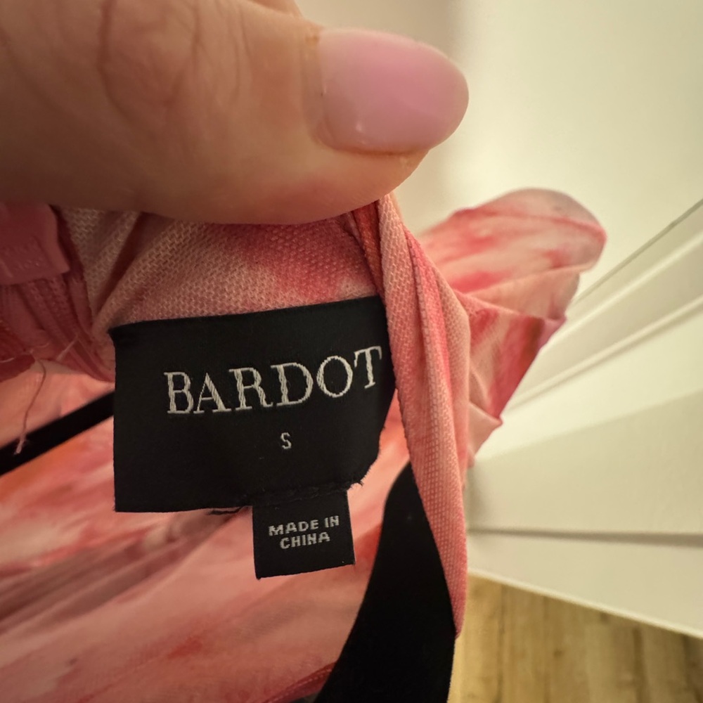 Bardot Lea Midi Dress in Pink Tie Dye Small NWOT - Picture 8 of 8
